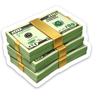 100 dollars sticker