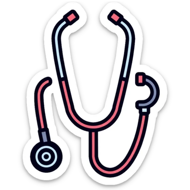 medical doctor with stethoscope sticker
