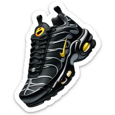 3D perspective nike tn black sticker