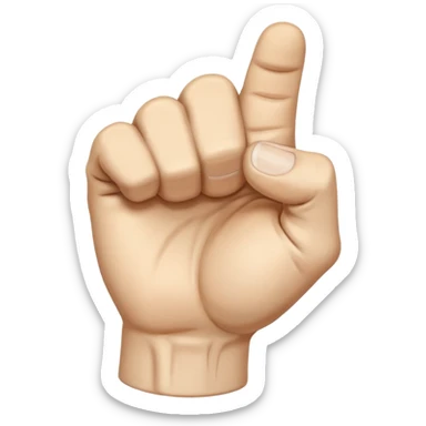 a fist shaking profusely sticker