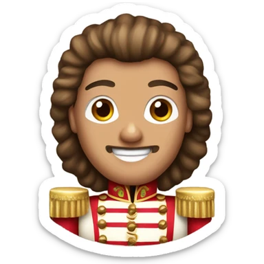 nutcracker, hair brown sticker