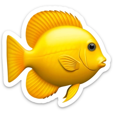 Pez amarillo sticker