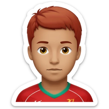 A Liverpool soccer player sticker