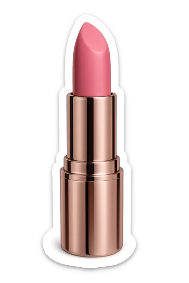 pink lipstick, elegant and modern sticker