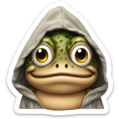 Toad in the hood sticker