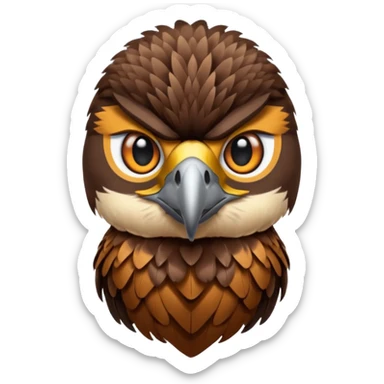 falcon, front view sticker
