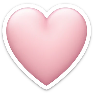 pastel pink heart sticker