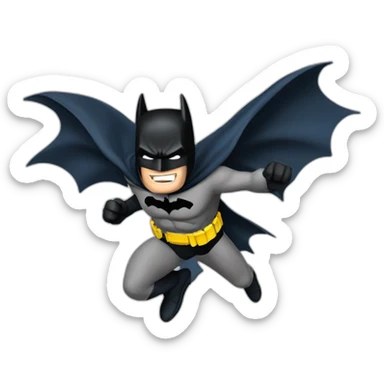 batman flies sticker