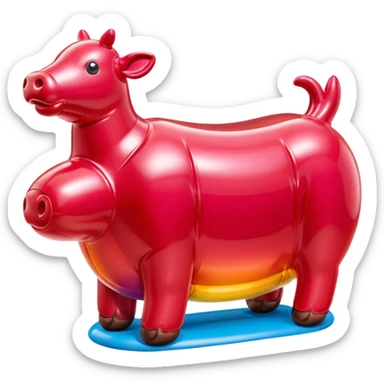 SPAM jeff koons style inflatable meat sculpture  sticker
