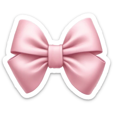 Pale Pink bow sticker