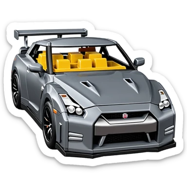 Fait moi une nissan gtr couleur Carbon en lego sticker