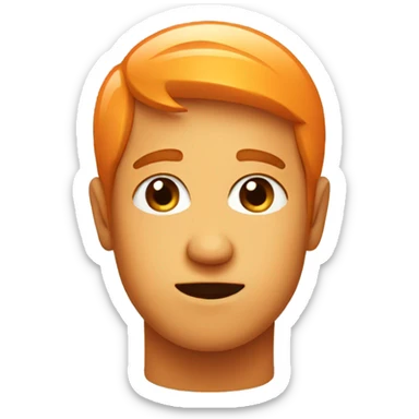 apricot face sticker