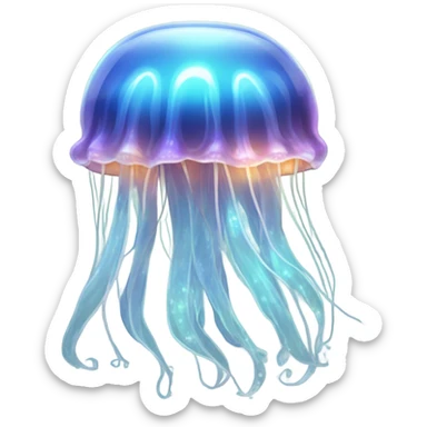 Shiny Jellyfish sticker