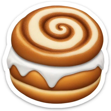 Cinnabon bun sticker