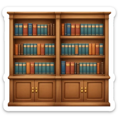 library aestetic sticker