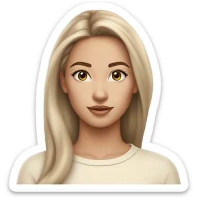 clean girl aesthetic sticker