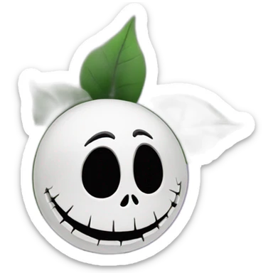 Jack skellington flower sticker