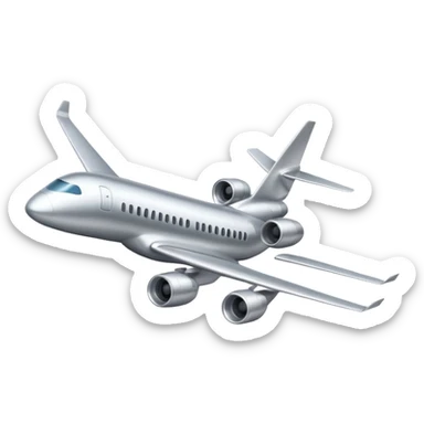 airplane iso view sticker