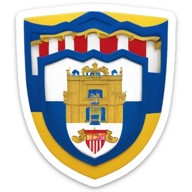 Cádiz cf escudo sticker