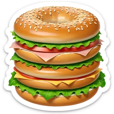 Bagel Sandwich sticker