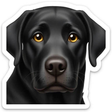 rougue black lab sticker