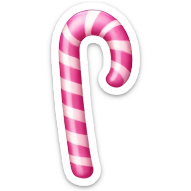 Pink candy cane sticker