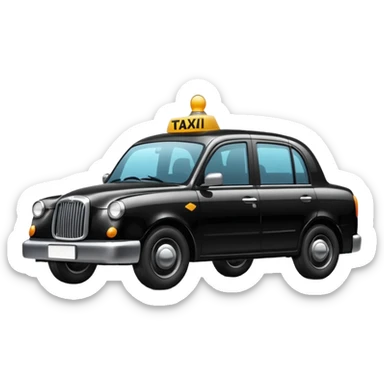 black taxi sticker
