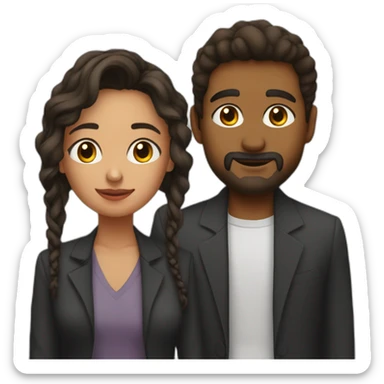 Ester mariano y enoch sticker