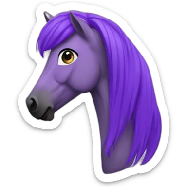 purple pony radio station sound music sticker