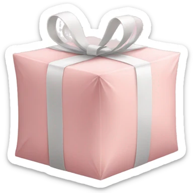 light pink package sticker