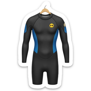 wetsuit hang on a hanger sticker