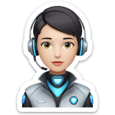 AI Customer Service Agent sticker