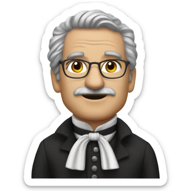 Maestro moreno y colocho de educacion fisic sticker