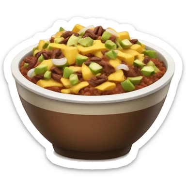Chipotle bowl sticker