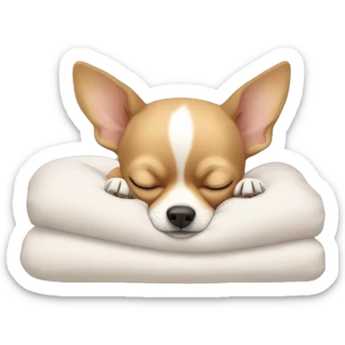 Sleeping Chihuahua ￼  sticker