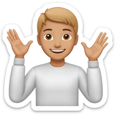 🙂‍↕️🤞🏼 sticker