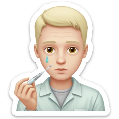 guy doing heroin sticker