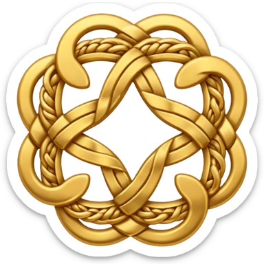 karma symbol of endless knots  sticker