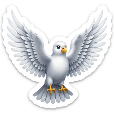 letter with wings sticker