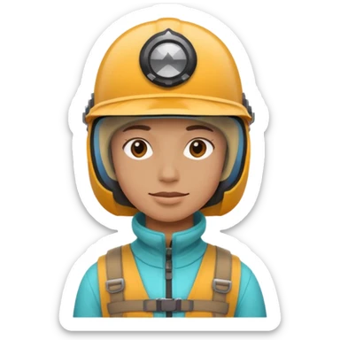Colorful Helmeted Traveler sticker
