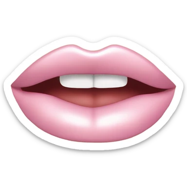 Light Pink glossy lips    sticker