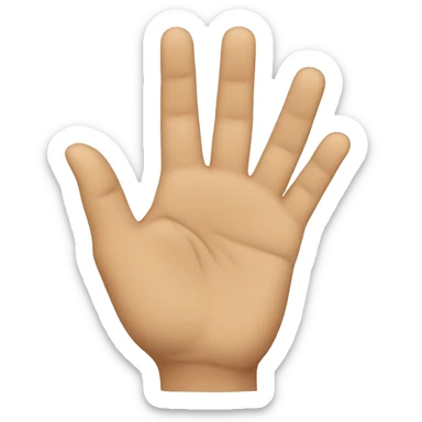 hands making the sign language for "more" sticker