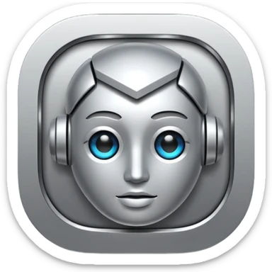 Create an emoji in which it is representing AI logo similarly like the logo of GPT but different completely different sticker