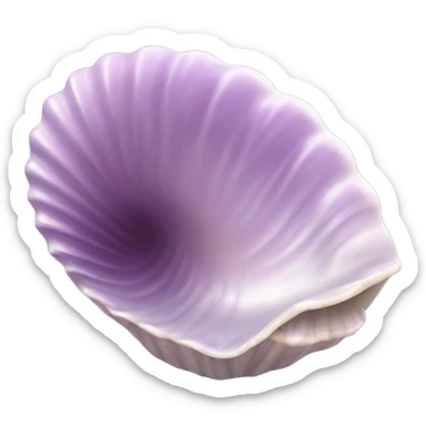 Light purple ocean shell  sticker