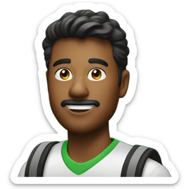 uber eats delivery person sticker