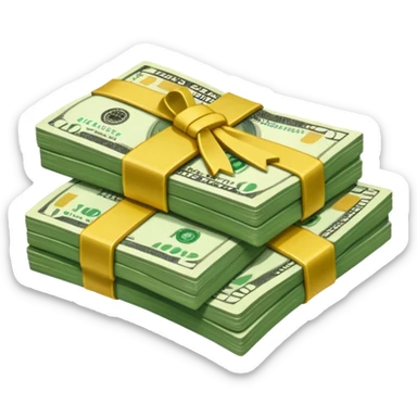 cash dollars sticker