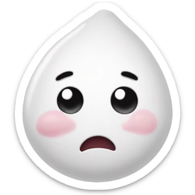 blob-face with acne sticker