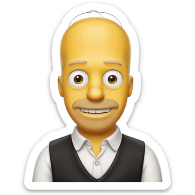 simpson homer sticker