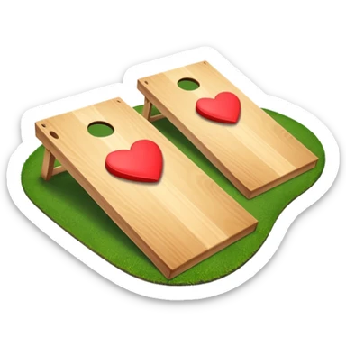 Cornhole board sticker