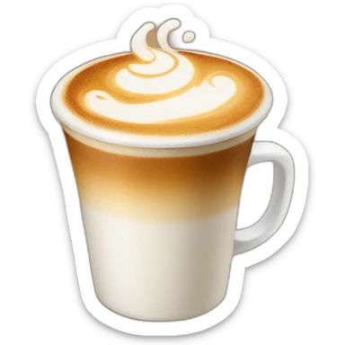The best latte coffee sticker